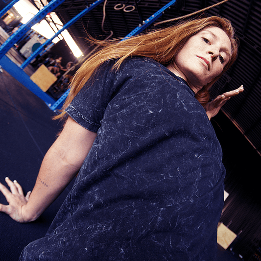 Polera Acid Wash 30/1 Manga Corta Algodón Peruano | Mujer