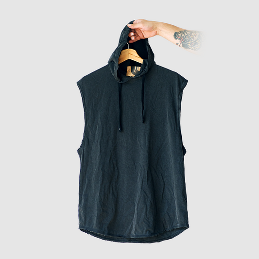 Musculosa Cromo 30/1 con Capucha | Unisex